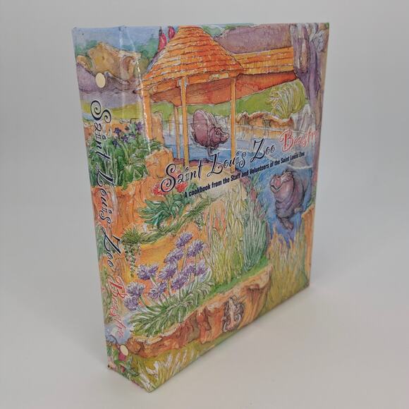 St Louis Zoo Beastro Cookbook Recipe Binder Food Favorites Collection Book HTF - Picture 11 of 11